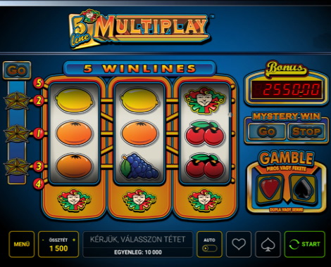 5 Line Multiplay nyerőgép szimbólumok