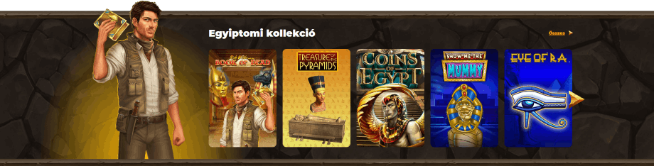 Egyiptomi kollekció az AmunRa Casino