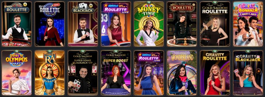 AstroMania Casino élő játékok