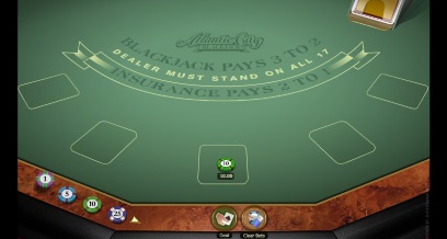 Atlantic City blackjack
