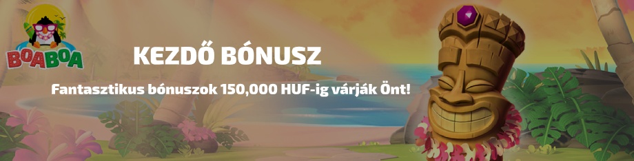 BoaBoa Üdvözlő Bónuszok