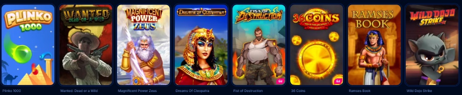 Boomerang Bet Casino játékok