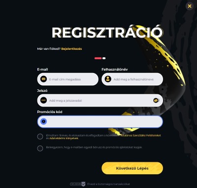 Boomerang regisztráció