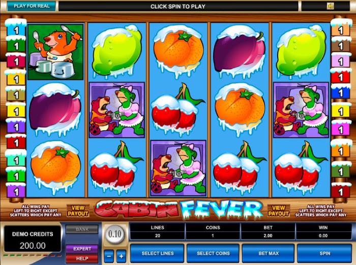Cabin Fever nyerőgép jellemzők