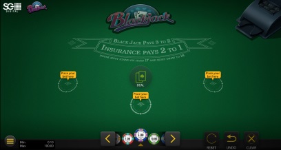 Klasszikus blackjack demo