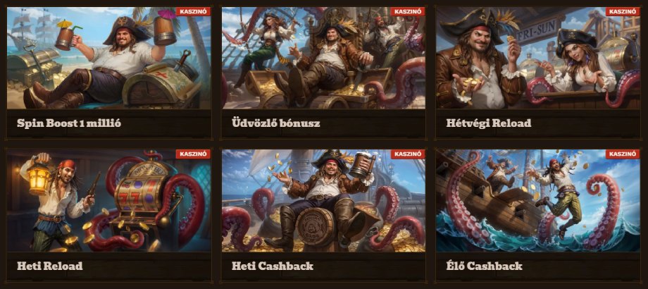 Fat Pirate Casino bónusz