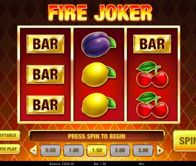 A Fire Joker nyerőgép funkciói