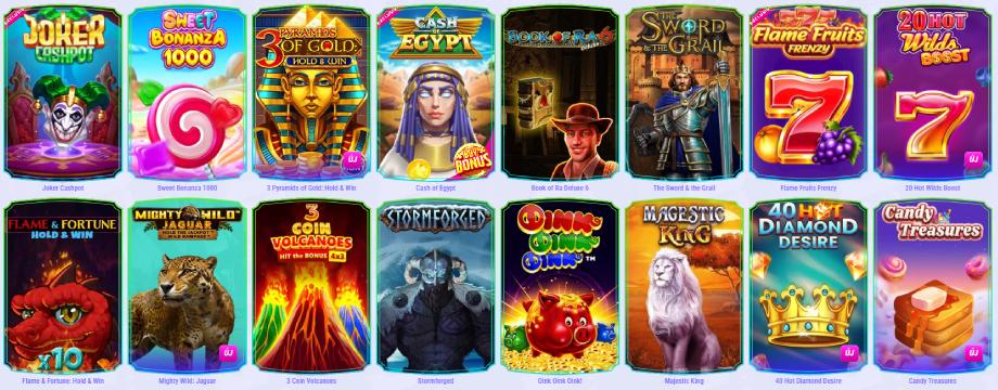 Funbet Casino játékok