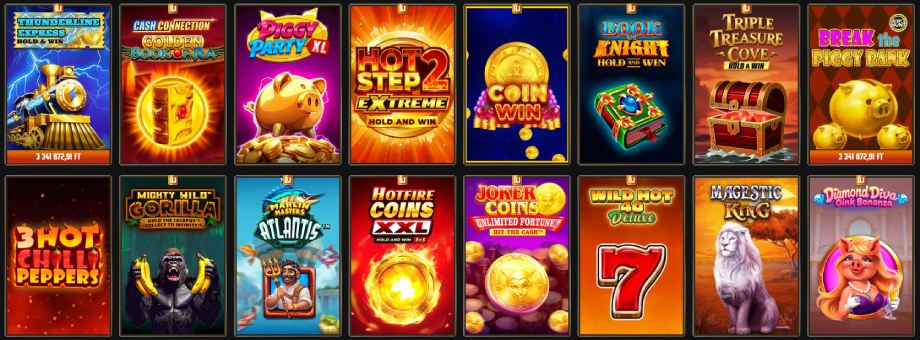 Gransino Casino játékok