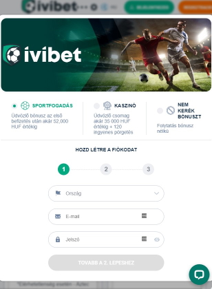 A Ivibet nagyon gyors regisztrációval rendelkezik