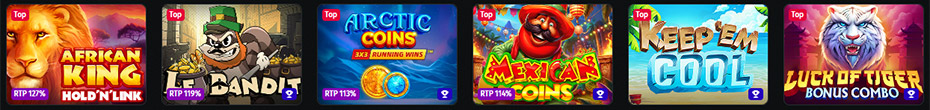 Jettbet Casino játékok