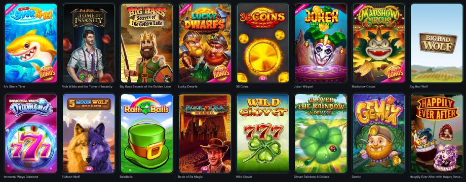 KinBet Casino játékok