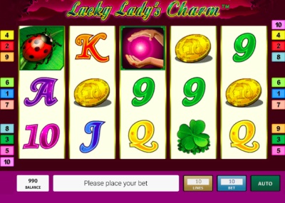 Lucky Ladys Charm nyerőgép jellemzők