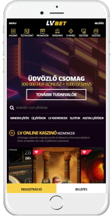 LVbet kaszinó mobil verziója