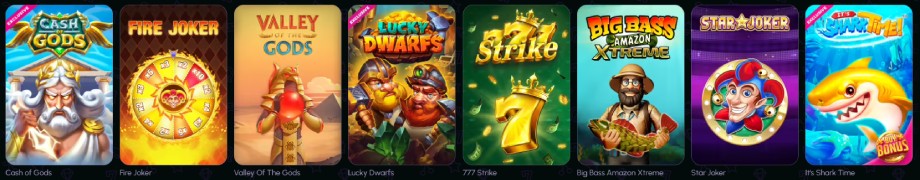 NovaJackpot casino játékok