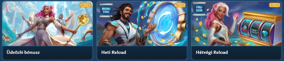 Ocean Spin Casino bónuszok