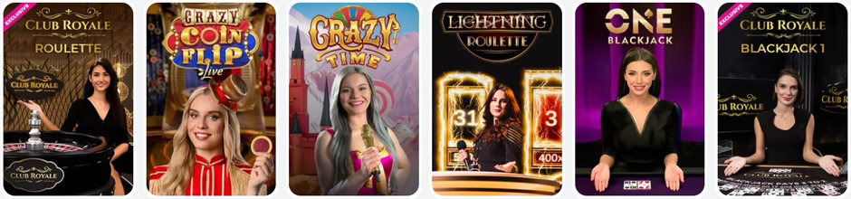 OhMySpins Casino élő játékok