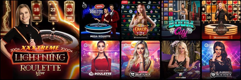 OlympusBet Casino élő játékok