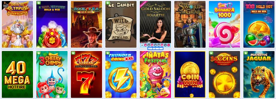 OnlySpins Casino játékok