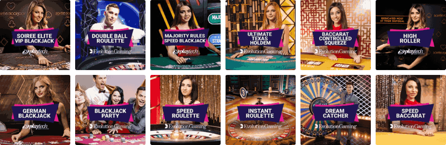 Partycasino élő jatek