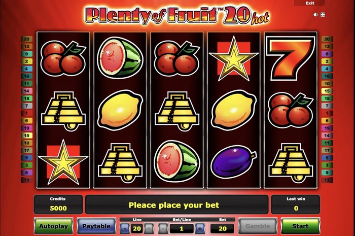Plenty of Fruit 20 Hot - nyerési esélyeidet