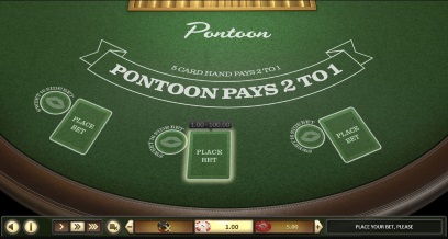 Pontoon blackjack