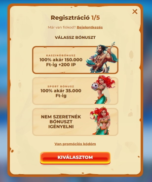 A Posido nagyon gyors regisztrációval rendelkezik
