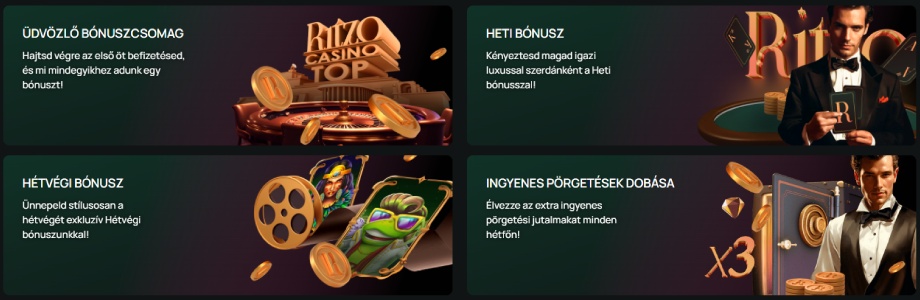 Ritzo Casino bónuszok
