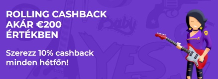 Rolling Slots Kaszinó Heti Cashback