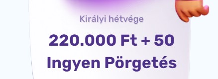 Slots Palace irályi hétvége bónusz