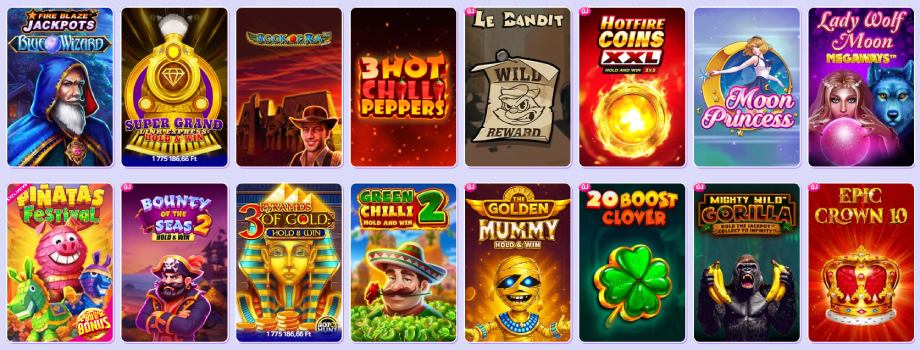 Spinbara Casino játékok