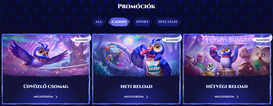 Spinight Casino bónusz