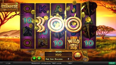 Stampede slot animációi és hangeffektjei