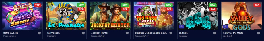 Trino Casino játékok