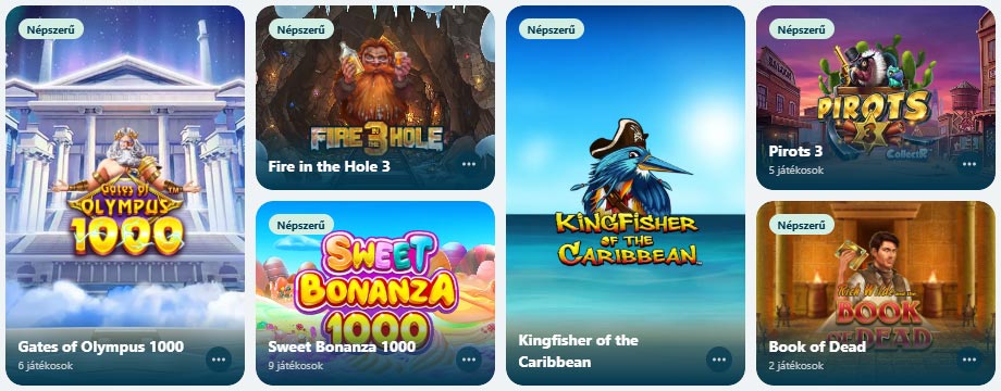 Vera&John Casino játékok