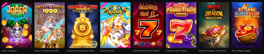 Wildsino Casino játékok
