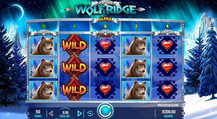 Wolf Ridge nyerőgép jellemzők